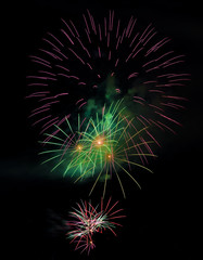 Colorful Fireworks Display 4th of July