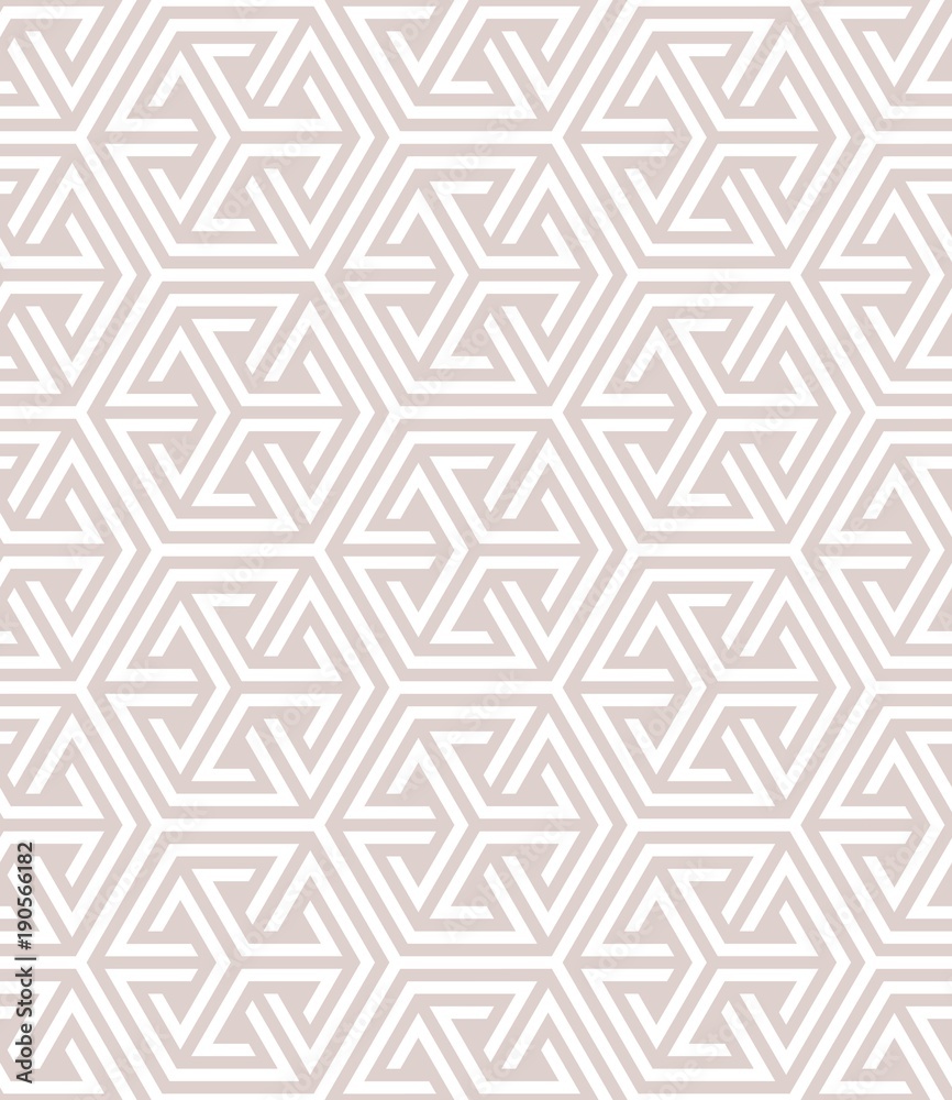 Wall mural vector seamless texture. modern geometric background. repeated pattern with hexagonal tiles.