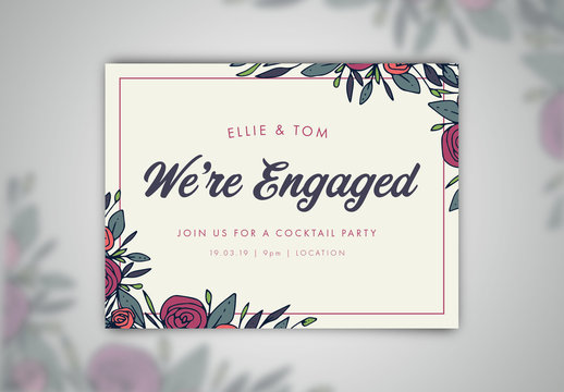 Engagement Announcement Social Media Post 1