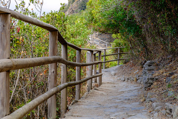 Vernazza - Corniglia Path in Cinque Terre National Park, Liguria, Italy.