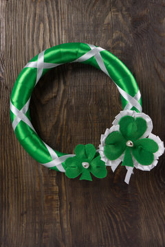 Decoration on your door to celebrate St. Patrick's day. Copy paste