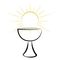 Chalice - Christian mass symbol.