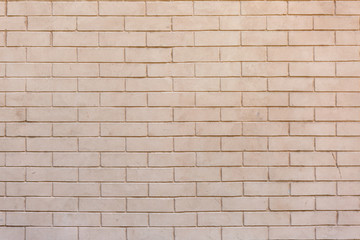 Fototapeta premium Texture horizontal brown brick wall.