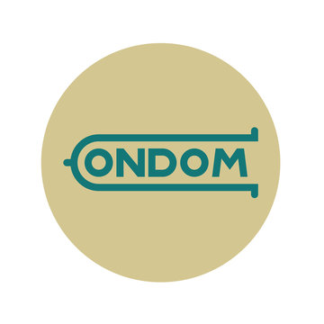 Logotipo CONDOM en circulo gris