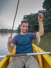 Fishing  the piranha