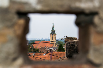Naklejka premium The Church of the Holy Father Nikolai, or better known as the Nikolajevska Church, is a Zemun Orthodox church built in 1745, on the foundations of the Serbian 16th-century church.