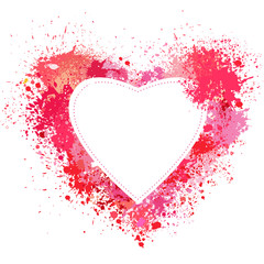  Valentines day greeting card with heart