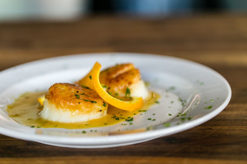 sea scallops in butter