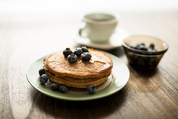 Delicious breakfast pancakes