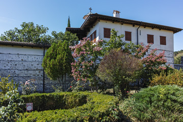 Outside view of  Rozhen Monastery of the Nativity of the Mother of God, Blagoevgrad region, Bulgaria