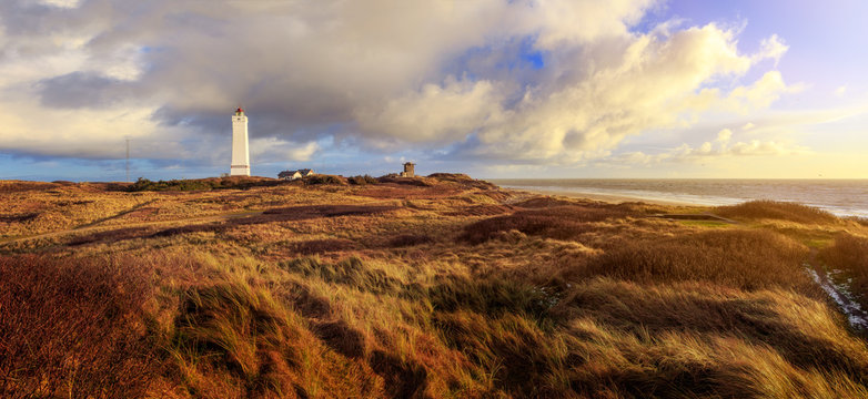 Blavandshuk Fyr on a sunny winter afternoon