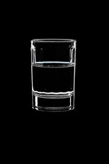 Shot with vodka.