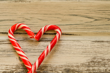 Heart shaped candy. Valentines heart for love