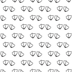 Vector seamless pattern with goosefootprint
