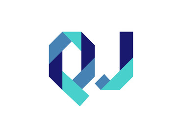 QJ Ribbon Letter Logo 