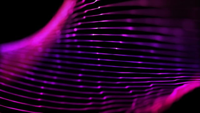 Stylish Shiny Glamorous Distorted Lines Mesh Seamless Looping Motion Background Pink Violet Magenta Purple