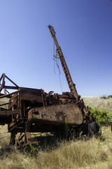 Abandoned oil rig, Smugglers Road, Santa Cruz Island