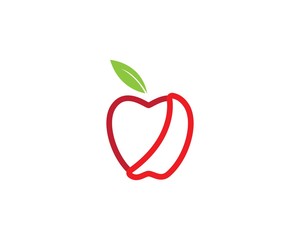 Apple vector illustration template