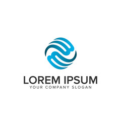 letter F circular logo