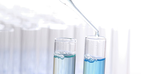 Doing scientific research with test tube