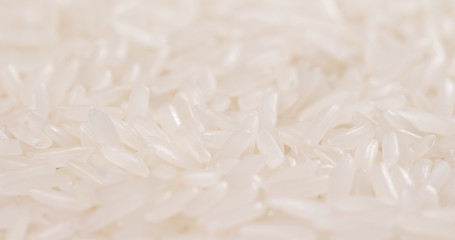Fototapeta na wymiar White rice in pile