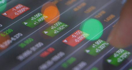 Stock market graph