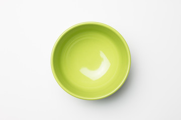 Green bowl on white background - Powered by Adobe