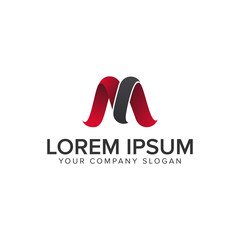 modern letter M logo design concept template. fully editable vector