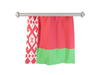 Pennant with flag of belarus
