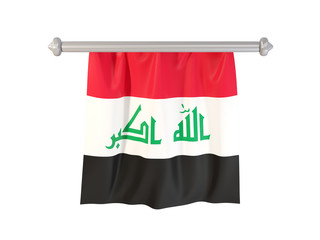 Pennant with flag of iraq