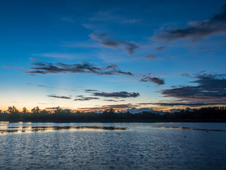 twilight on the lake