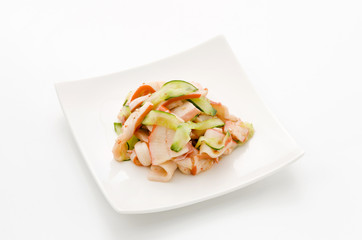 中華いかとキュウリの和え物