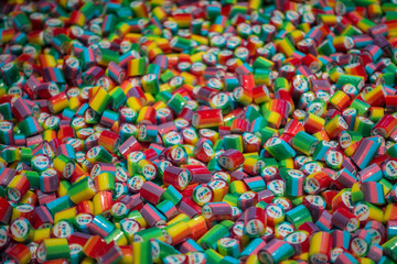 candy colorful and rainbow candy color background for happy birthday