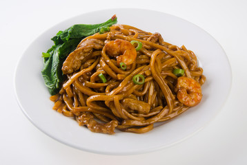 noodles. stir-fried noodles with chicken