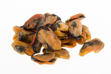 Chinese style sun dried oysters on background