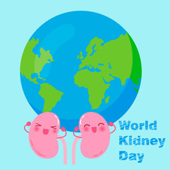 world kidney day concept