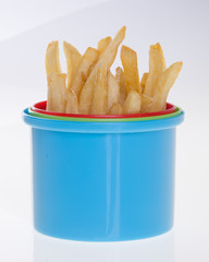 French Fries on background