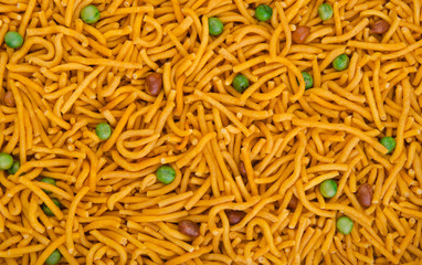 murukku or traditional indian snack on background.