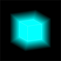 energy cube glowing