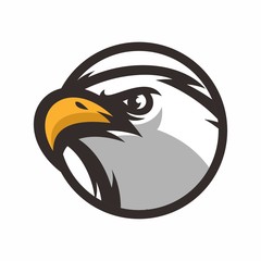 Animal Head - eagle - vector logo/icon illustration mascot