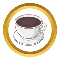 Cup of coffee vector icon