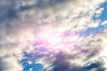texture bright contrast sky with clouds