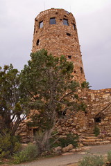Watchtower at Grand Canyon in Arizona in the USA
