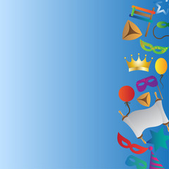 Hug Purim colorful background