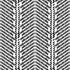 Black and White Seamless Ethnic Pattern. Vintage, Grunge, Abstract Tribal Background for Textile Design, Wallpaper, Surface Textures, Wrapping Paper
