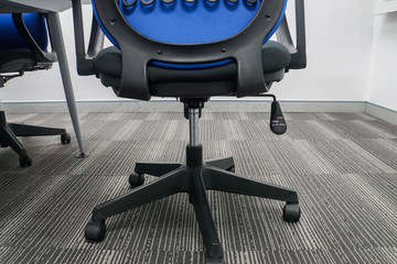 close up office chair with wheel and height controller