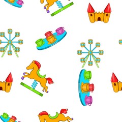 Rides pattern, cartoon style