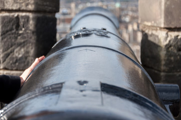 Canon view from Edinburgh Castle, Scotland