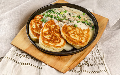 pancakes with meat