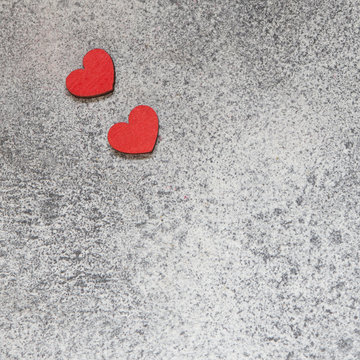 heart red Valentine's Day gray background minimalism